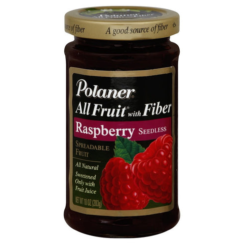 Polaner All Fruit With Fiber Raspberry Seedless Spreadable Fruit 10 oz (Pack of