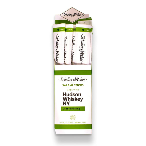 Schaller & Weber Hudson Whiskey Salami Sticks, 0.85 Oz (Pack of 20)