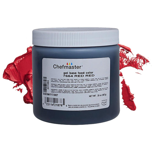 Chefmaster Red Red Gel Food Coloring | Vibrant Color | Professional-Grade Dye