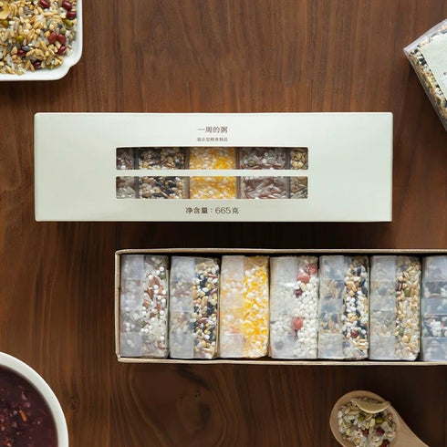 7 95g/P Whole Grain Porridge, Nutritious Breakfast Porridge, different Combinations, Mung Bean Lily Porridge/Red Rice