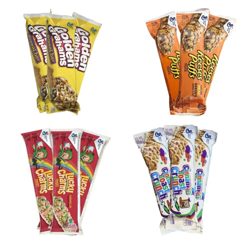 Variety Sampler Shop Pack (12) Breakfast Cereal Bars Variety - Cereal Treat Bars - Individually Wrapped Granola Bars