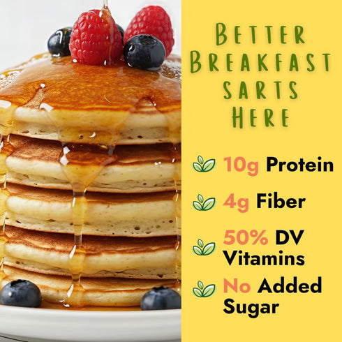 3-Pack Hidden Foods Pancake & Waffle Mix Variety High in Protein & Fiber with Hidden Fruits, Vegetables & Vitamins