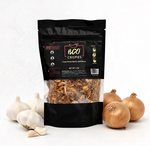 HCO Crispies Fried Garlic and Onion Mix | Perfect for Baking, Seasoning & Topping | From the Makers of Hot Crispy Oil