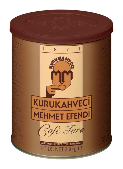 KURUKAHVECI MEHMET EFENDI Turkish Coffee, Arabica Beans, Roasted Ground,Rich Aroma, Fresh, Medium