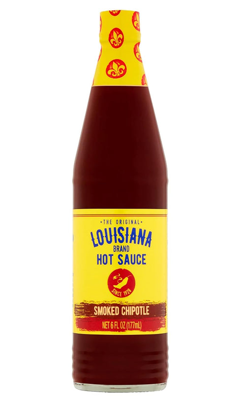 Louisiana Brand Smoked Chipotle Hot Sauce, 6 FL OZ Glass Bottle (Pack of 1)
