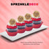 Sprinkle Deco Deep Red Nonpareils Bake In Sprinkles Toppings for Cake, Cookie, Cupcake, Ice Cream, Donut, 6oz Bag