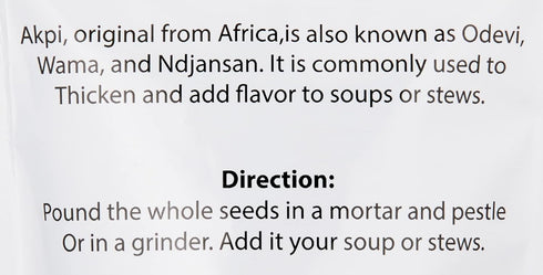 KOPABANA Organic Akpi Seeds, Djansang Spice, Odevi, Wama, 4oz