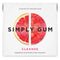 SIMPLY Gum, Cleanse with Grapefruit and Prickly Pear, Plant-Based Chewing Gum, Pack of Six (90 Pieces)