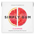 SIMPLY Gum, Cleanse with Grapefruit and Prickly Pear, Plant-Based Chewing Gum, Pack of Six (90 Pieces)