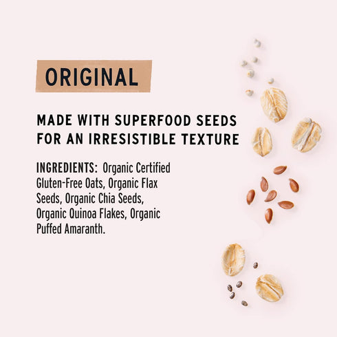 2oz (12 purely elizabeth Organic Original, Oatmeal Cups Meals), Gluten-Free, Instant, Overnight