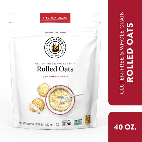 2lbs. King Arthur Baking Company Gluten-Free & Whole Grain Rolled Oats