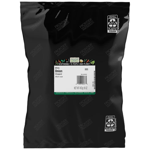 Frontier Co-op Onion, White Chopped, Kosher | 1 lb. Bulk Bag |