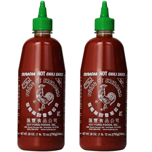 Rex Sriracha Hot Chili Sauce, 28 oz (Pack of 2) | Authentic Spicy