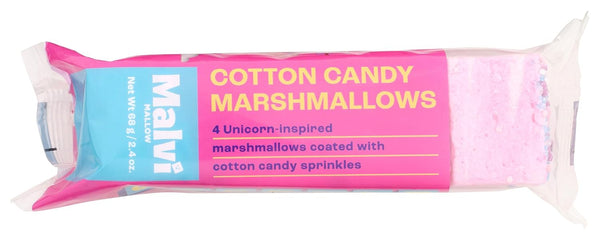 MALVI Cotton Candy Mashmallows, 2.4 OZ