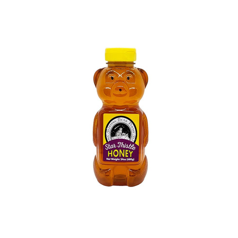 Star Thistle Honey Bear 24 oz. Unpasteurized Unblended No Additives Pure Michigan