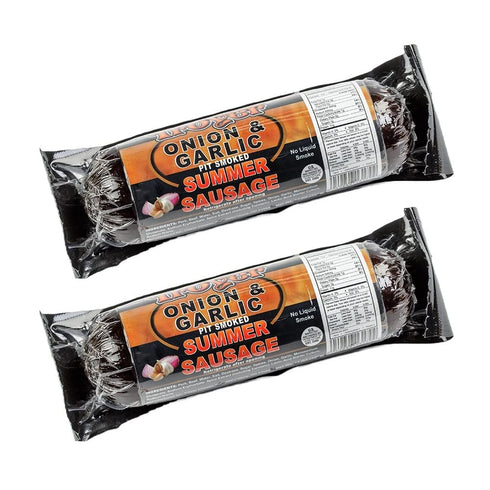Troyer Cheese Inc Summer Sausage Onion Garlic from Amish Country Slice and Enjoy Pack of