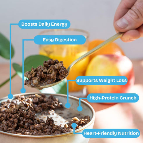 4 oz Lentil Telepathy Smoky Marshmallow Breakfast Lentils, Crunchy High Protein Cereal & Granola Alternative, Plant