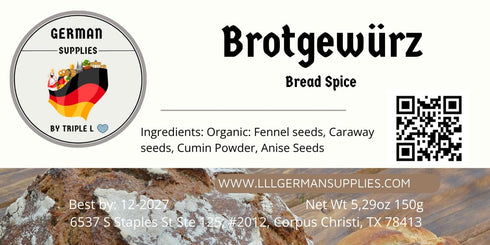Generic 150g German Brotgewuerz, Naturally Breadspice Blend, Rye Bread, German Spice, Sourdough Spice