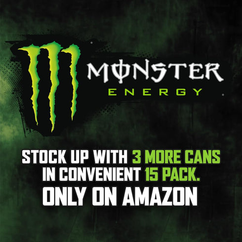 16 Pack 15 Monster Energy Drink, Green, Original, Ounce |