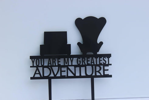 Meijiafei Wedding Cake Topper, Up You Are My Greatest Adventure for Celebration Party Supplies