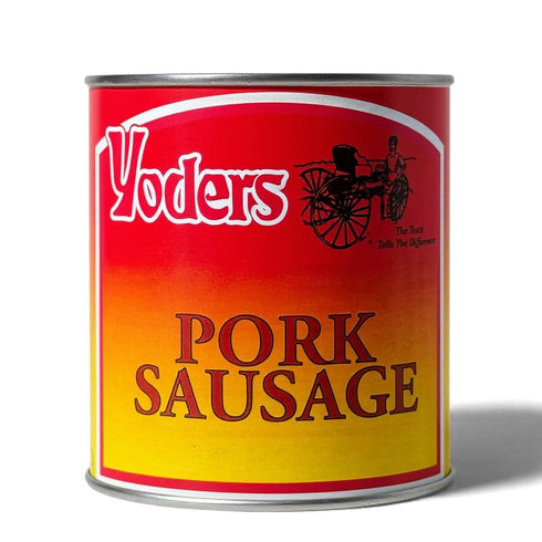 Yoders Canned Pork Sausage Shelf Stable Fully Cooked Sausage 10 Year Storage