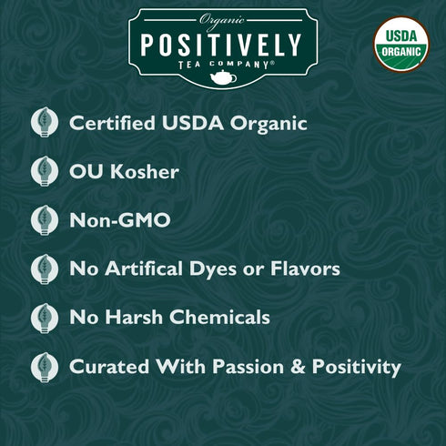 16 Organic Positively Tea Company, Lavender Chamomile, Herbal Tea, Loose Leaf, Ounce