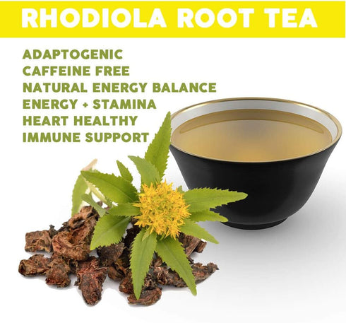 20 Bravo Tea Absolute Rhodiola Herbal Tea Caffeine Free, Tea Bags
