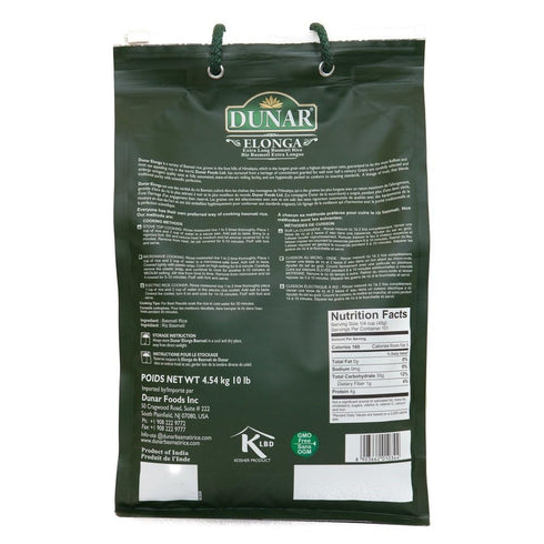 1121 10 Lb Dunar - Elonga Basmati Rice Premium Long Grain