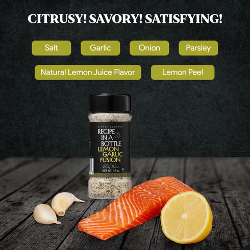 3.4 oz Simply Gourmet Chef-Crafted Premium Spice Blends & Seasonings - Lemon Garlic Seasoning - All Purpose Spices