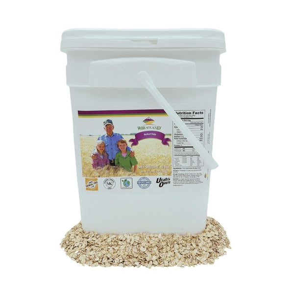 Rolled Oats, 10 lb Bucket, Lab tested Chemical Free, NON-GMO, Kosher Certified,