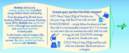 Horlicks 400-Gram Packages (Pack 4) Original Malt Beverage Mix England