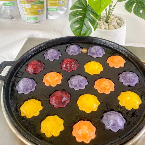 Generic (500g) Traditional Thai Pandan Sweet Pancake Mix Authentic Chewy Singapore-Style Pancake Flour Blend