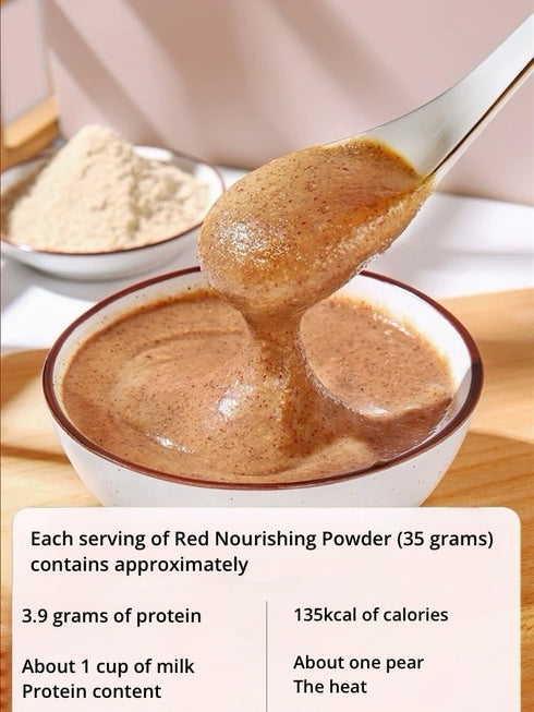 WEIJUEJIYI 245/8.64oz Five Red Powder Red Bean, Red rice, red dates, red goji berries and red rose mixed powder
