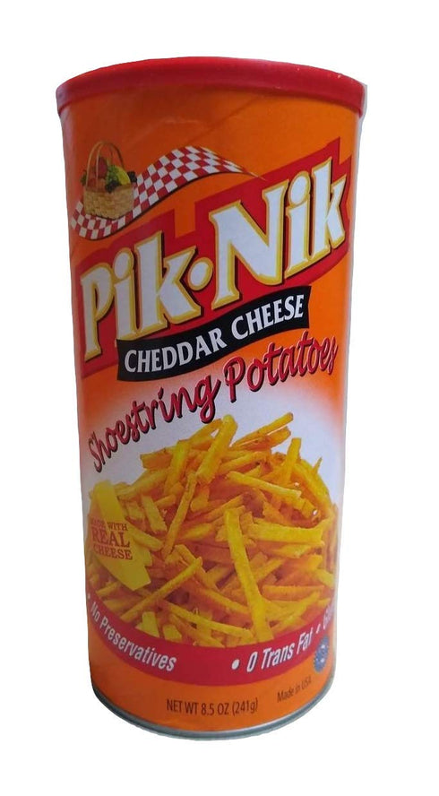 Pik-Nik Pik Nik Cheddar Cheese Shoestring Potatoes, 8.5 oz 2 Pack