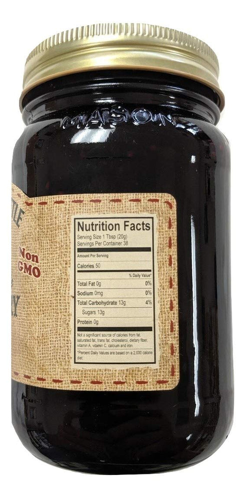 Generic 2-19 Oz. The Dutch Kettle Amish Homestyle Blackberry Jam Seedless Jars All Natural Non-GMO No Preservatives