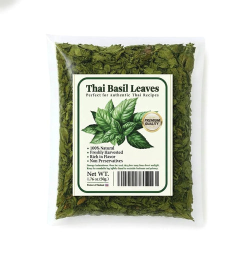Generic Thai Basil Leaves, Premium Quality, Authentic Thai Herb for Cooking, Fragrant &