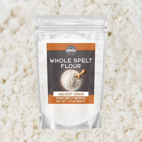 1.5 lb, Birch & Meadow Whole Spelt Flour, Ancient Grain, From Spelt Berries, Nutty Flavor