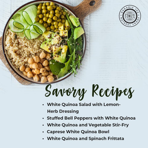 3 lbs Pride Of India Natural White Royal Quinoa | Superior Grade Whole Grain, Jar | Rich in Bold Flavor & High in Plant