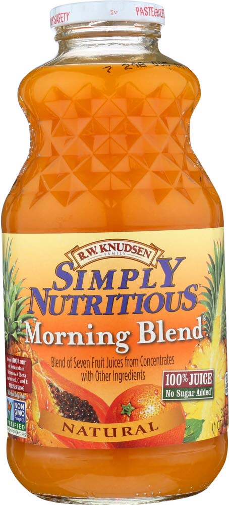 Knudsen Juice, Simply Nutritious Morning Blend 32 fl.oz (Pack of 3) by