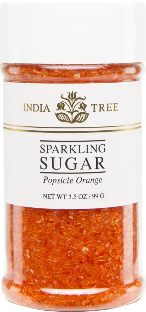 India Tree Sparkling Sugar - Orange - 3.5 oz