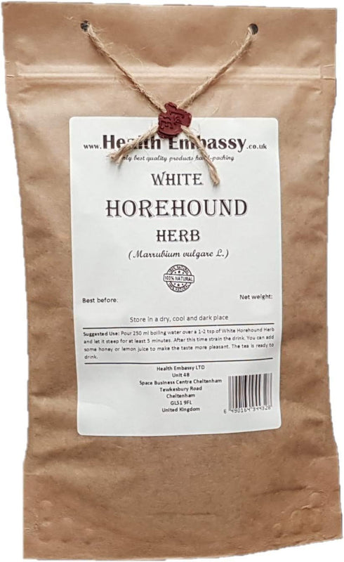 Health Embassy White Horehound Herb | Marrubium Vulgare L | Herbal Tea