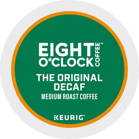 60 Count Eight O'Clock Coffee The Original Decaf, Single-Serve Keurig K-Cup Pods, Medium Roast Coffee Pods