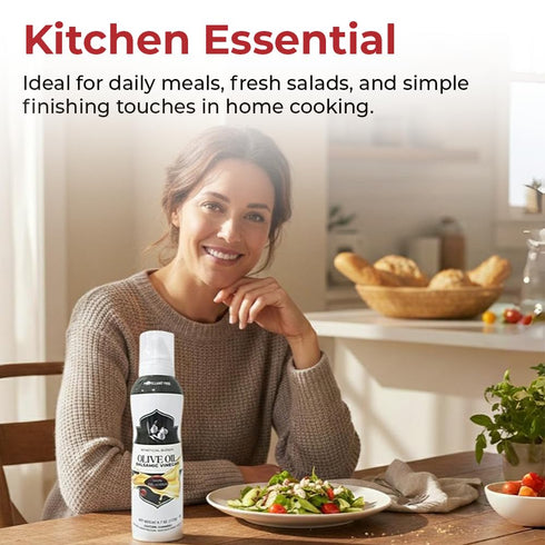 4.7 oz Olive Oil & Balsamic Vinegar Salad Spray, Vinaigrettes & Cooking, No Propellants, Quality Crafted in USA, Net Wt
