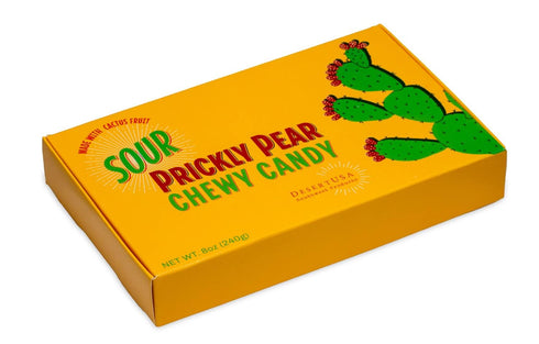 1/2 lb (8 -Pack 1 DesertUSA's Sour Prickly Pear Jelly Candy Made with real Cactus Fruit Juice - box Ounce)
