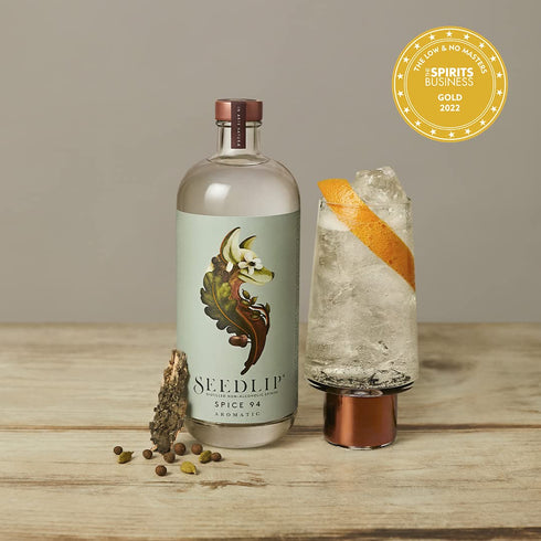 94, 700mL Seedlip Spice Non-alcoholic Spirit | Calorie Free, Sugar Free | Spirits Alternative | Alcohol Free Cocktails