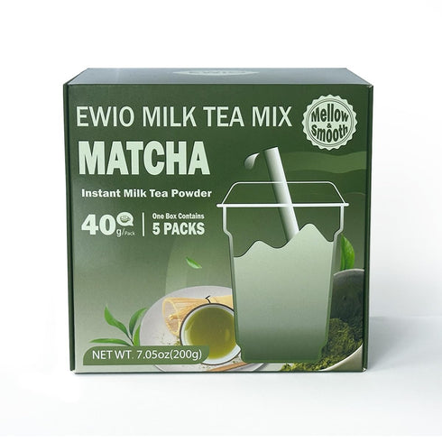 40g x5 Packs Milk Tea Mix Matcha Flavor Instant Milk Tea Powder