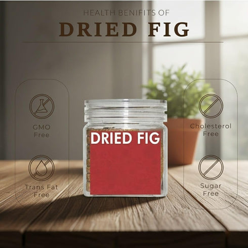 Generic 100g (Pack 1),Rich Dried Fig Selected Jar Of Source of Fibre, Calcium & Iron | Low in calories and Fat Free