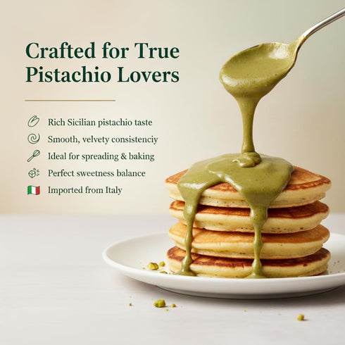 7.05 oz (200g) (Pack 1) Alma Gourmet Sicilian Pistachio Cream Spread Sweet Pistachio Filling & Topping for Dubai