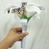 (12stems Wedding Floral Purple Center Calla Lilies with Berries Bouquet)