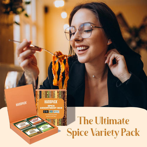 Set 16 Set HANDPICK Assorted Spice Exotic Spices | Gluten-Free, Non-GMO | Essential Cooking Gift from India
